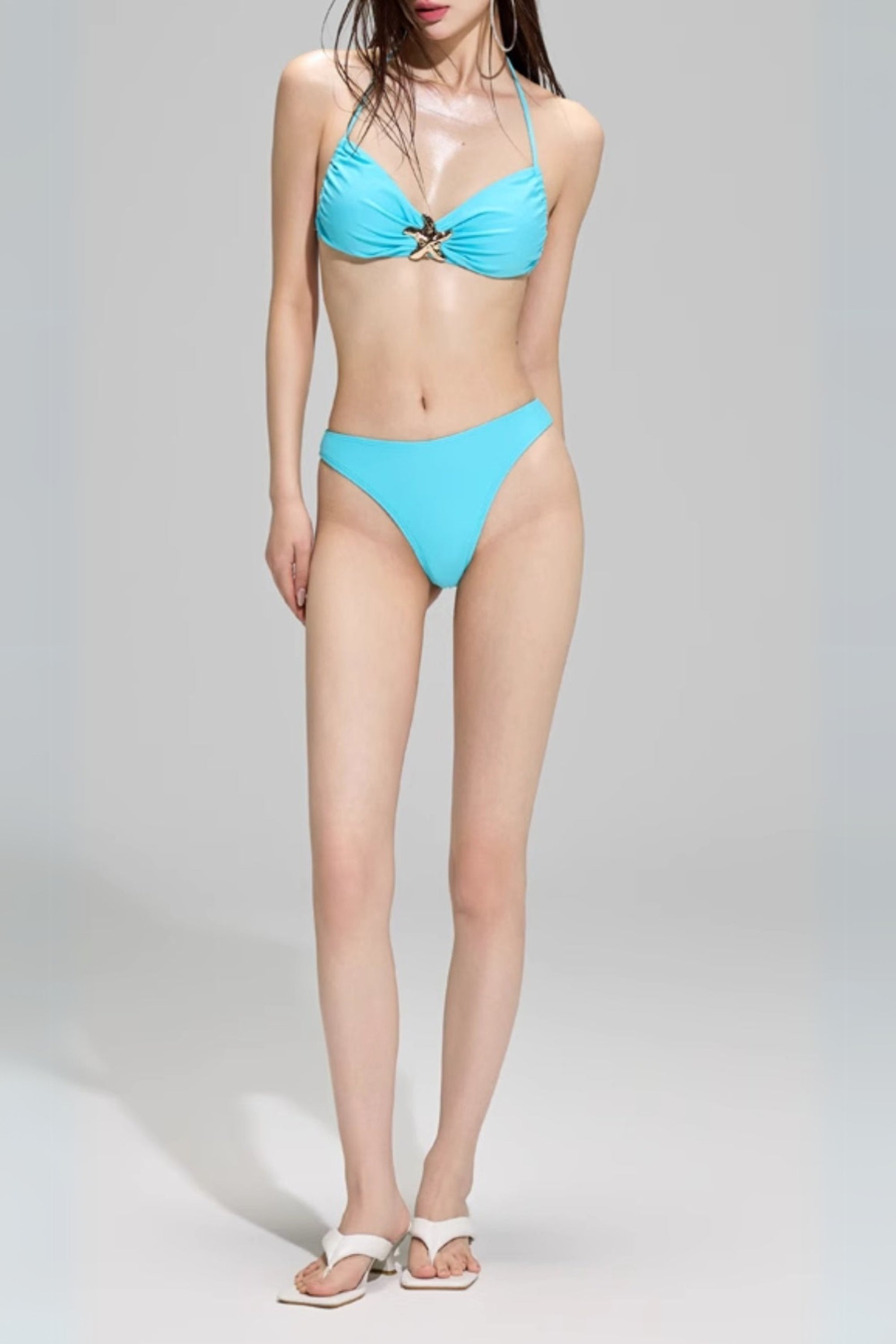 Flowering Girl Women Deidra Blue Starfish Three-Piece Swimsuit