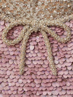 Flowering Girl Women Embellished Sequin Mini Dress In Pink