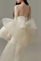 Flowering Girl Women Dervla Strapless Bow Mini Dress