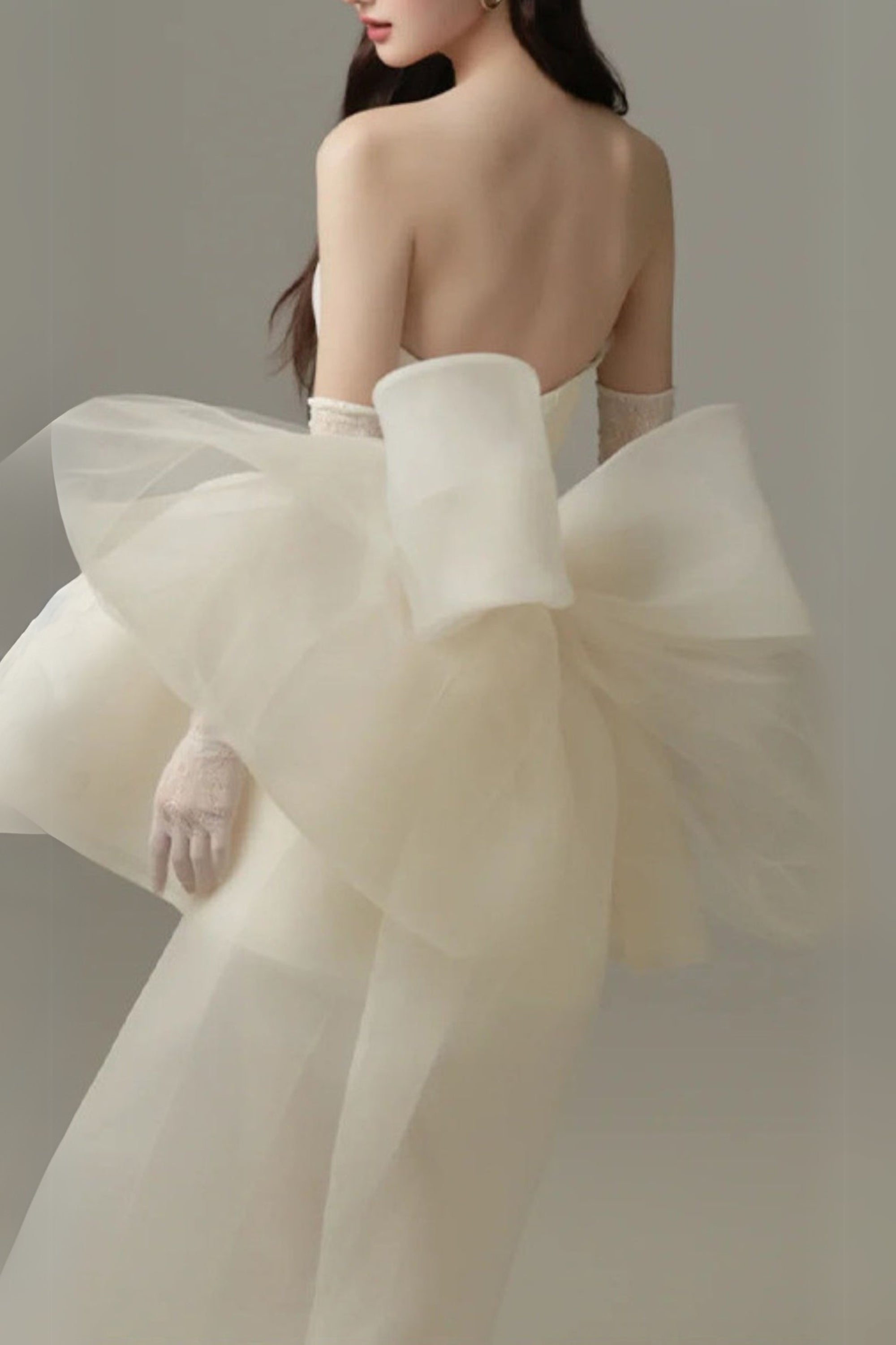 Flowering Girl Women Dervla Strapless Bow Mini Dress