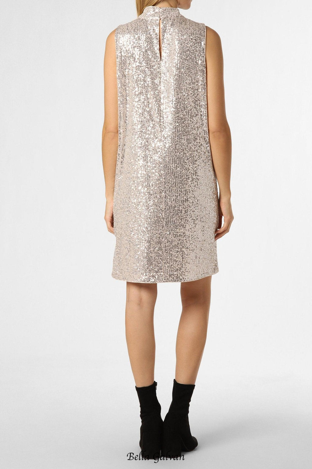 Flowering Girl Women Cocktail mini dress in beige