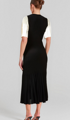 Flowering Girl Women beulah knit midi dress in black