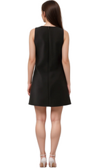 Flowering Girl Women Aviva black 3d-petal sequined mini dress