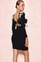 Flowering Girl Women Aggelos Long Sleeve Cutout Bandage Dress