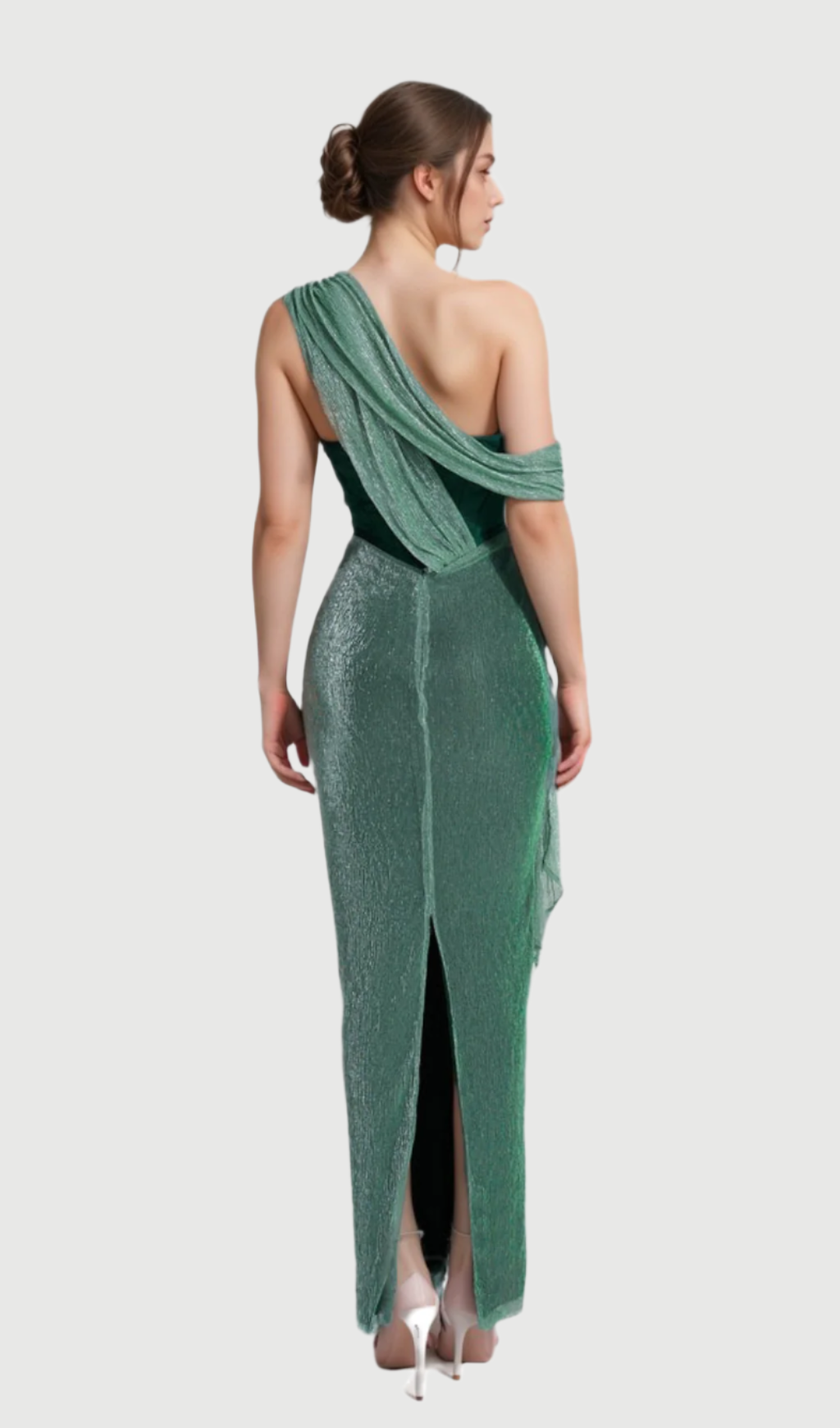 Flowering Girl Women alma Emerald Green Halter Strap Maxi Dress
