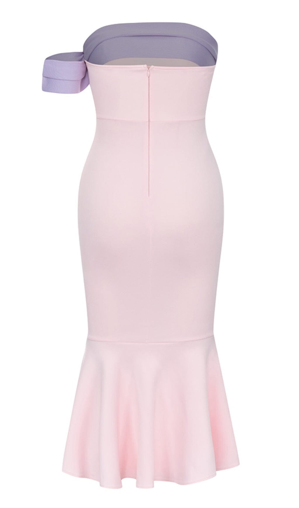 Flowering Girl Women Ruffle Bodycon Midi Dress In Pink