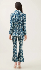 Flowering Girl Women Morgane floral-print jacket & trousers matching set