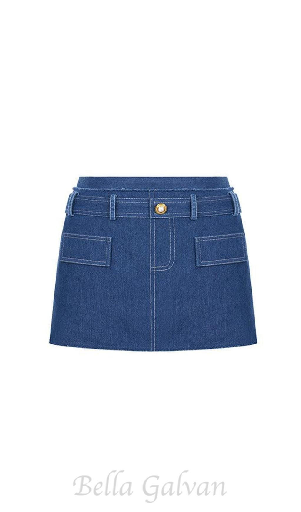 Flowering Girl Women Cathy Tweed Mini Skirt in blue