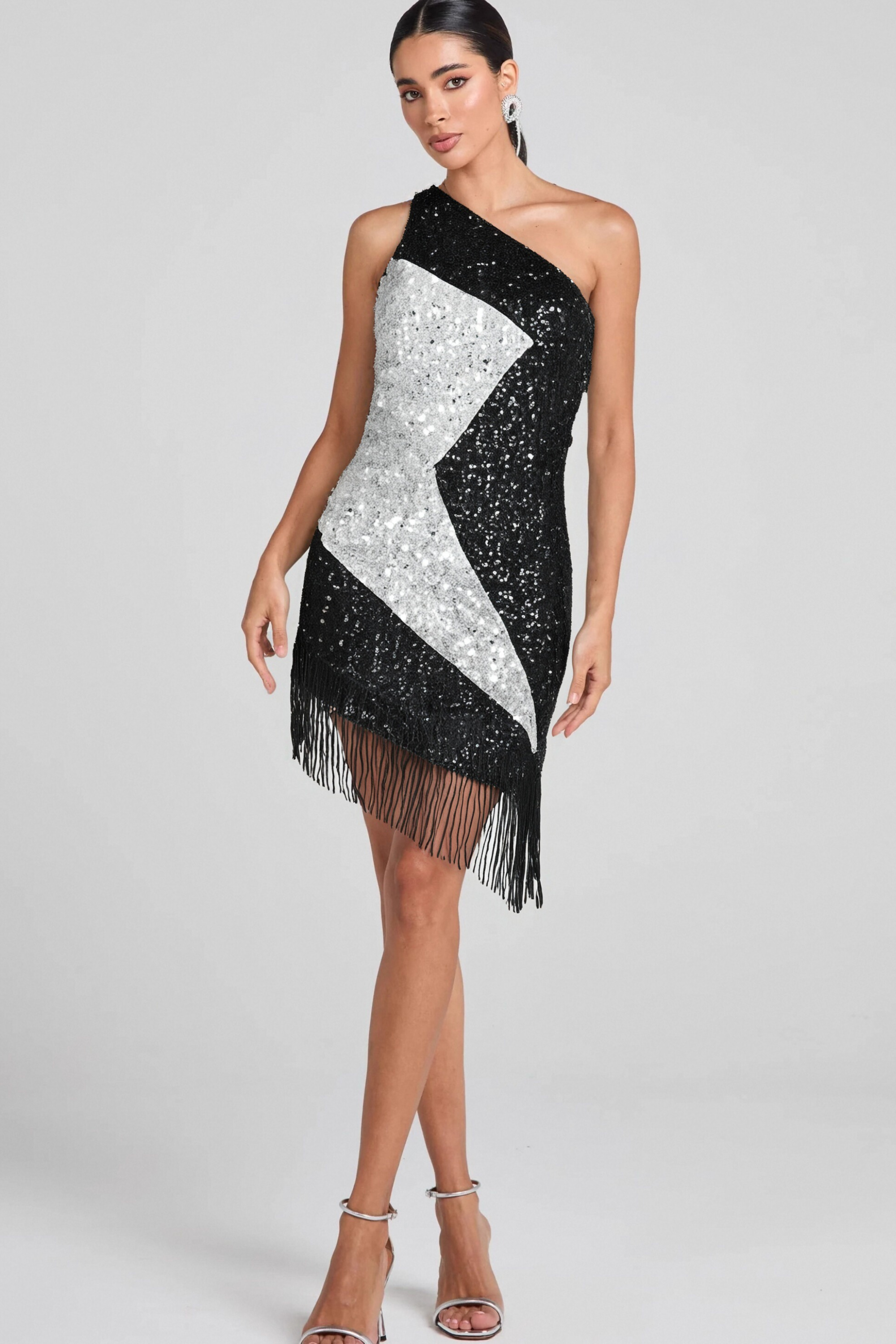 Flowering Girl Women Aglaia One Shoulder Sequin Dress