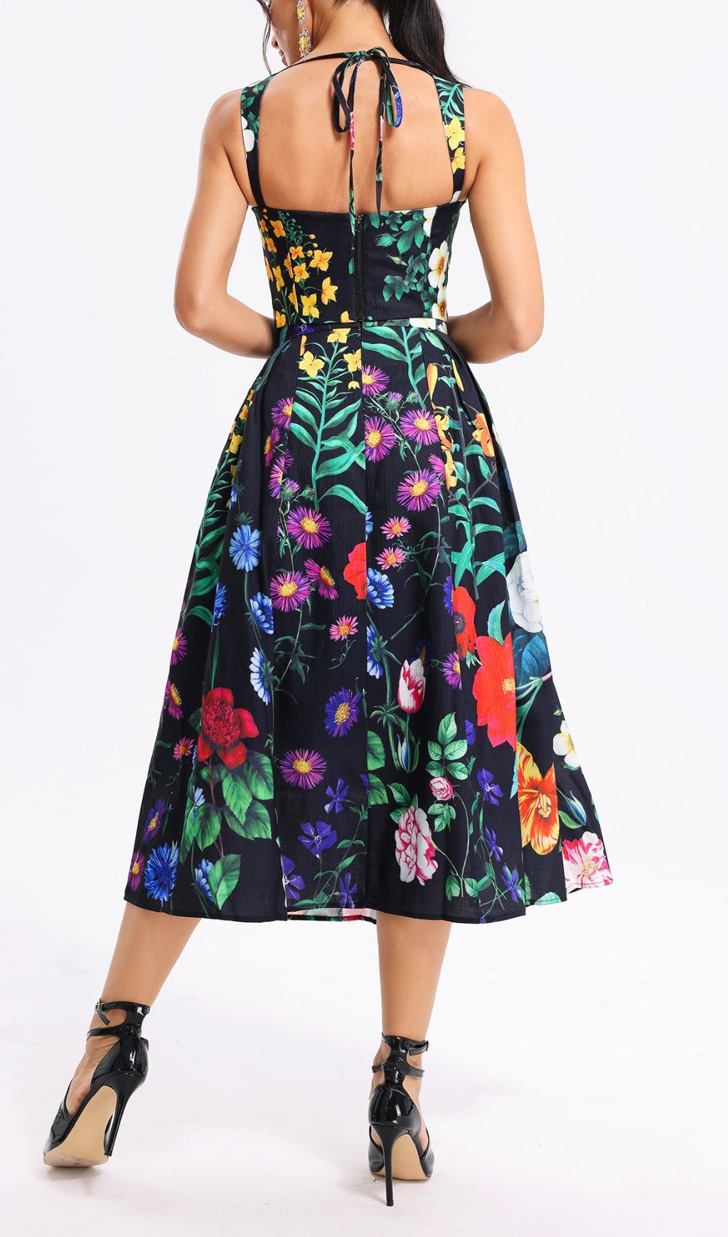 Flowering Girl Women Flower Print Two Pieces Set