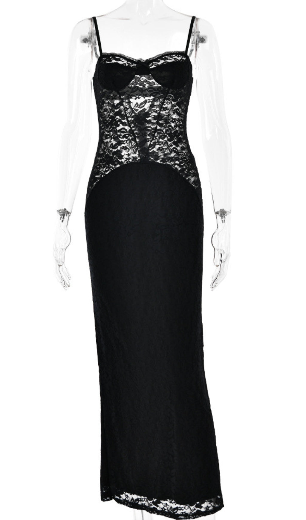 Flowering Girl Women Spaghetti Lace Maxi Dress