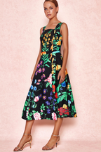 Flowering Girl Women Flower Print Two Pieces Set