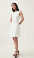 Flowering Girl Women Lili Crystal button-embellished mini dress