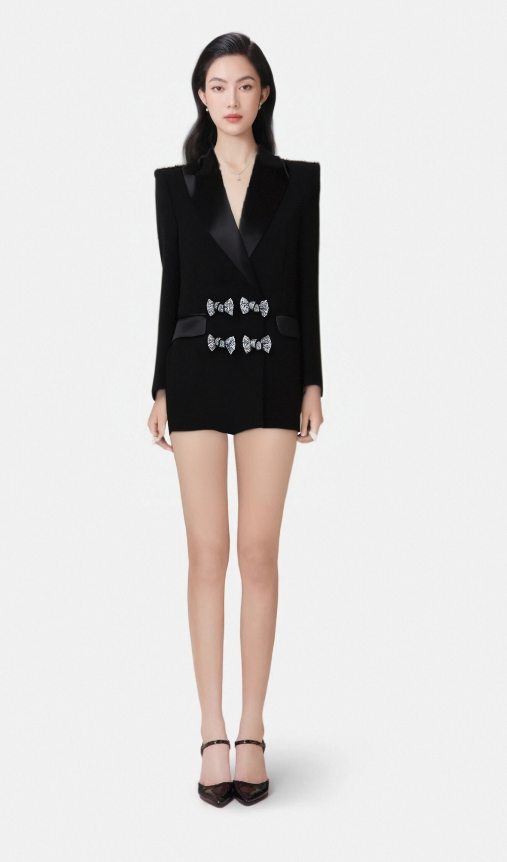 Flowering Girl Women Thala crystal-embellished bow blazer