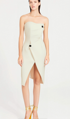 Flowering Girl Women Noele white off-shoulder midi dress