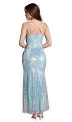 Flowering Girl Women alyssa Samira Gradient Embellished Mermaid Maxi Dress