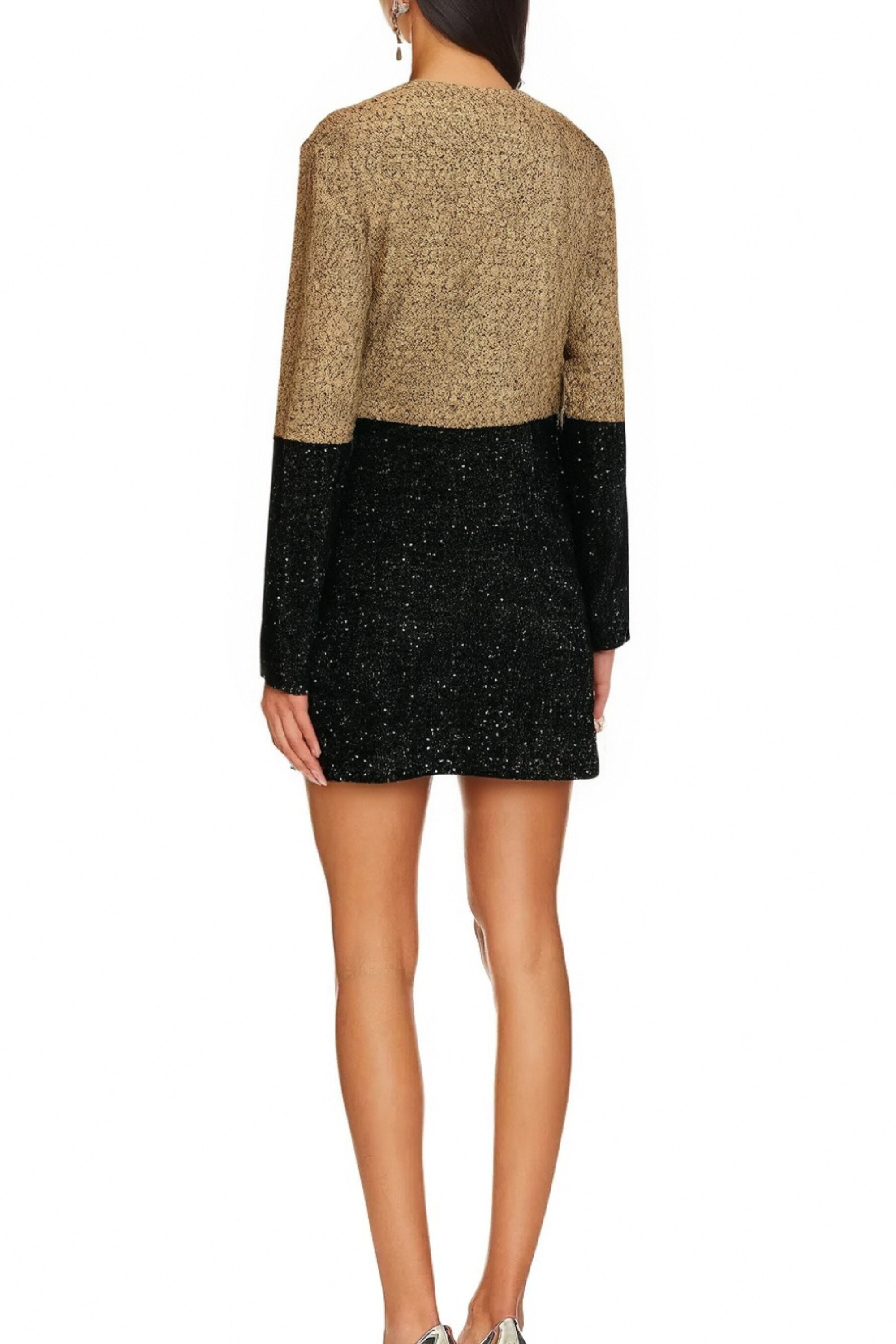 Flowering Girl Women Gabbi Sequinned Tweed Jacket & Skirt Matching Set