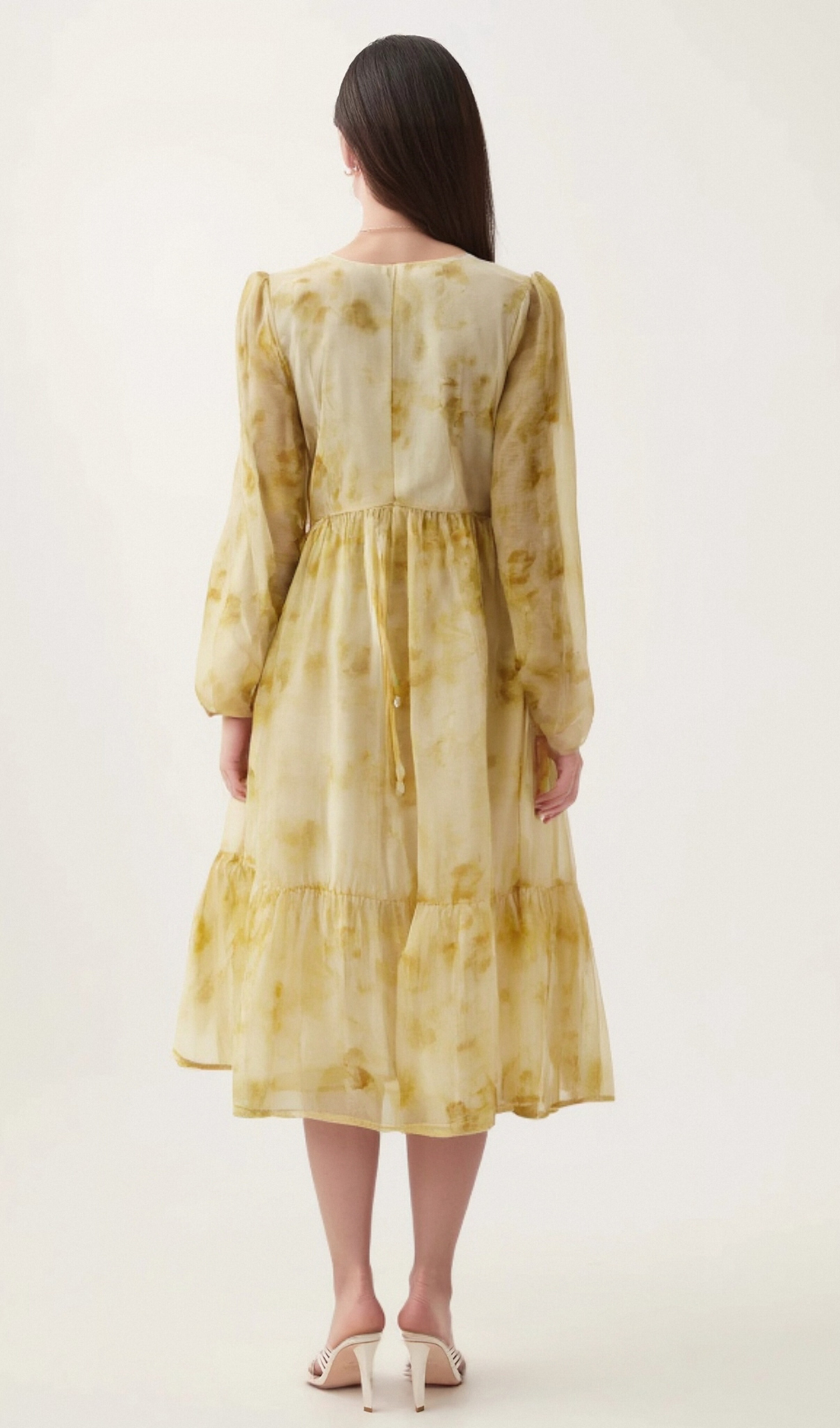 Flowering Girl Women Vanessa shell-embellished tie-dye midi dress