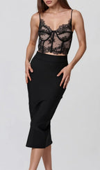 Peylor Spaghetti Lace Top