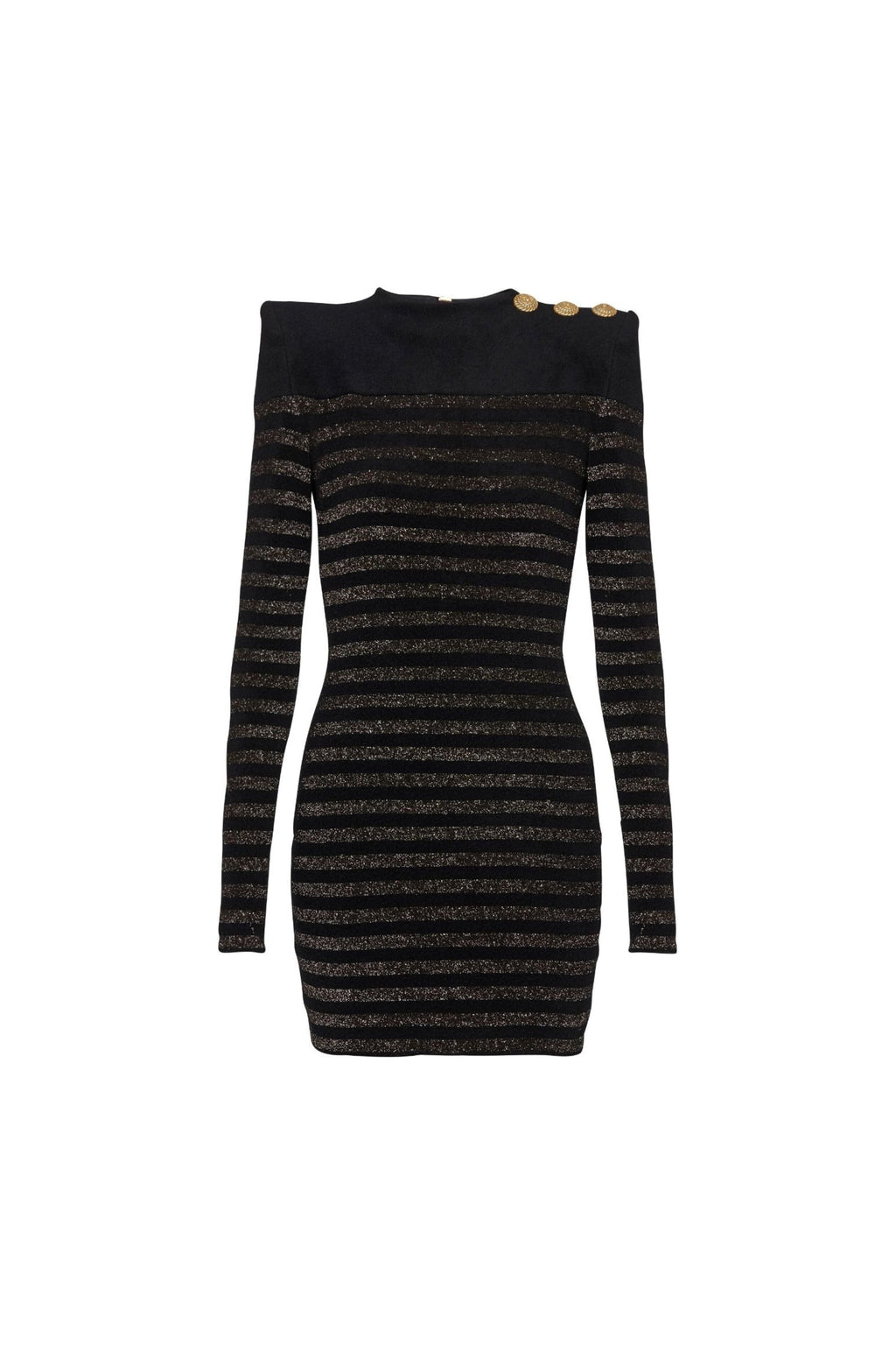 Flowering Girl Women Carlin Jersey Stripe Long Sleeve Mini Dress In Black