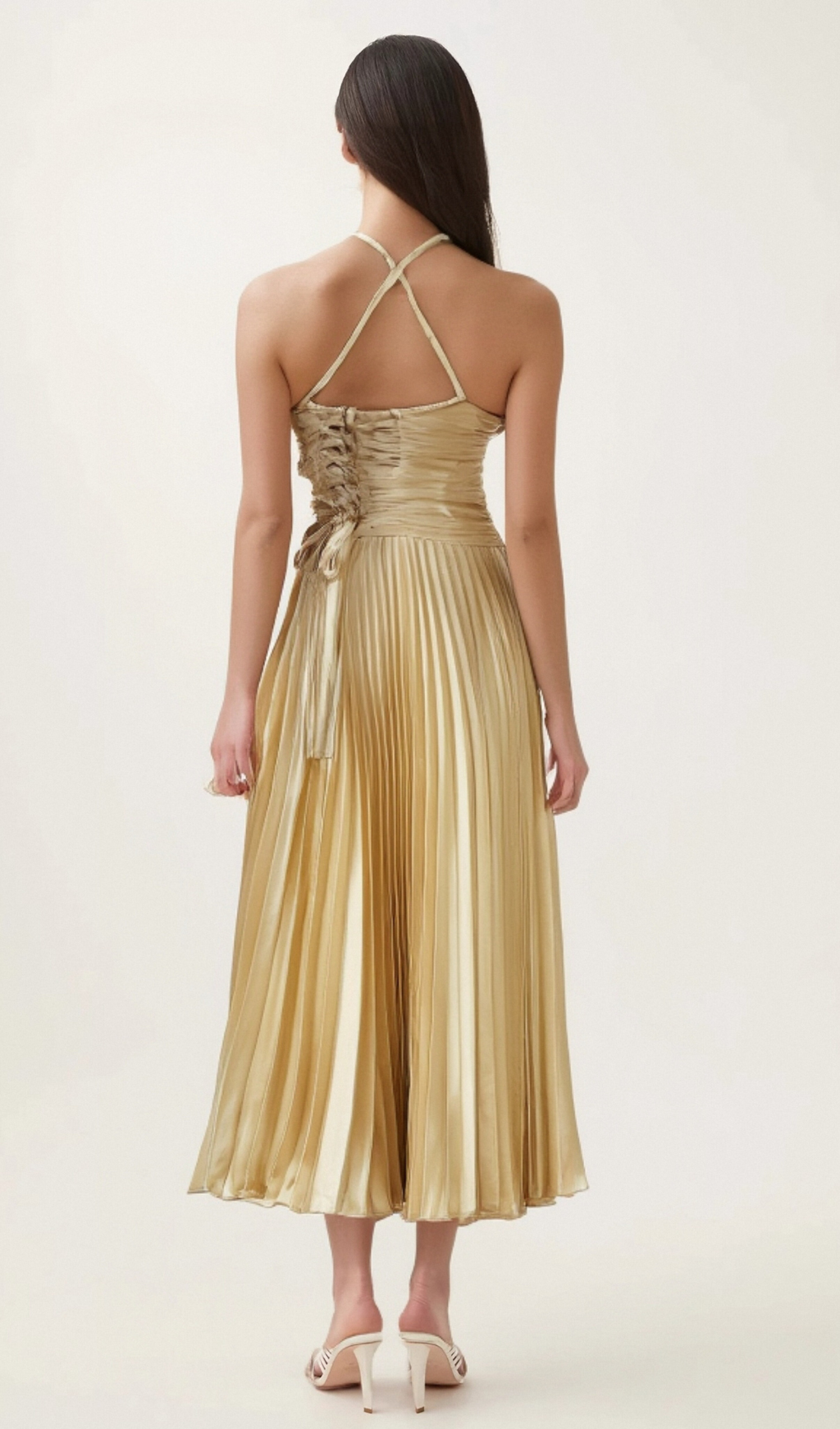 Flowering Girl Women Eline pleated maxi dress