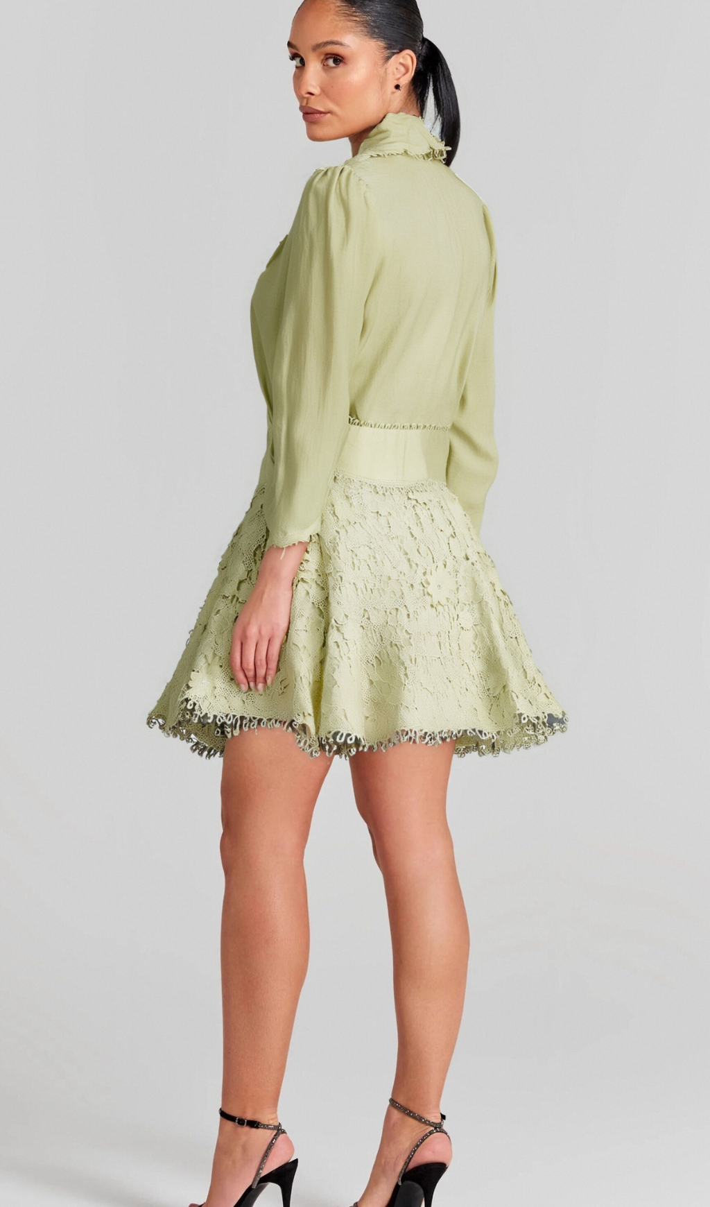Flowering Girl Women Hélène floral embroidered shirt & skirt matching set