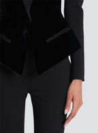 Josephine Slim-Fitting Bustier Jacket In Black