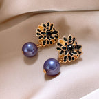 Flowering Girl Women Danilo Flower Pearl Earrings