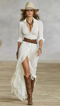 Xenia White Maxi Dress - Elegant Floor-Length Gown for Weddings & Events