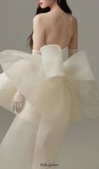 Flowering Girl Women Dervla Strapless Bow Mini Dress