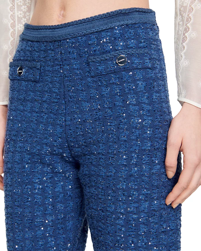 Flowering Girl Women Palmira Tweed Trousers in blue