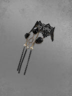 Gothic Vintage Lace Rose Chains Finger Ring Bracelet