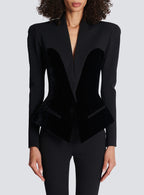 Josephine Slim-Fitting Bustier Jacket In Black