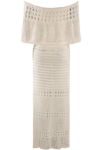 Crochet Overlay Bandeau Maxi Dress