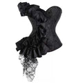 Retro Satin Strapless Corset Top