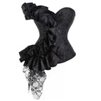 Retro Satin Strapless Corset Top