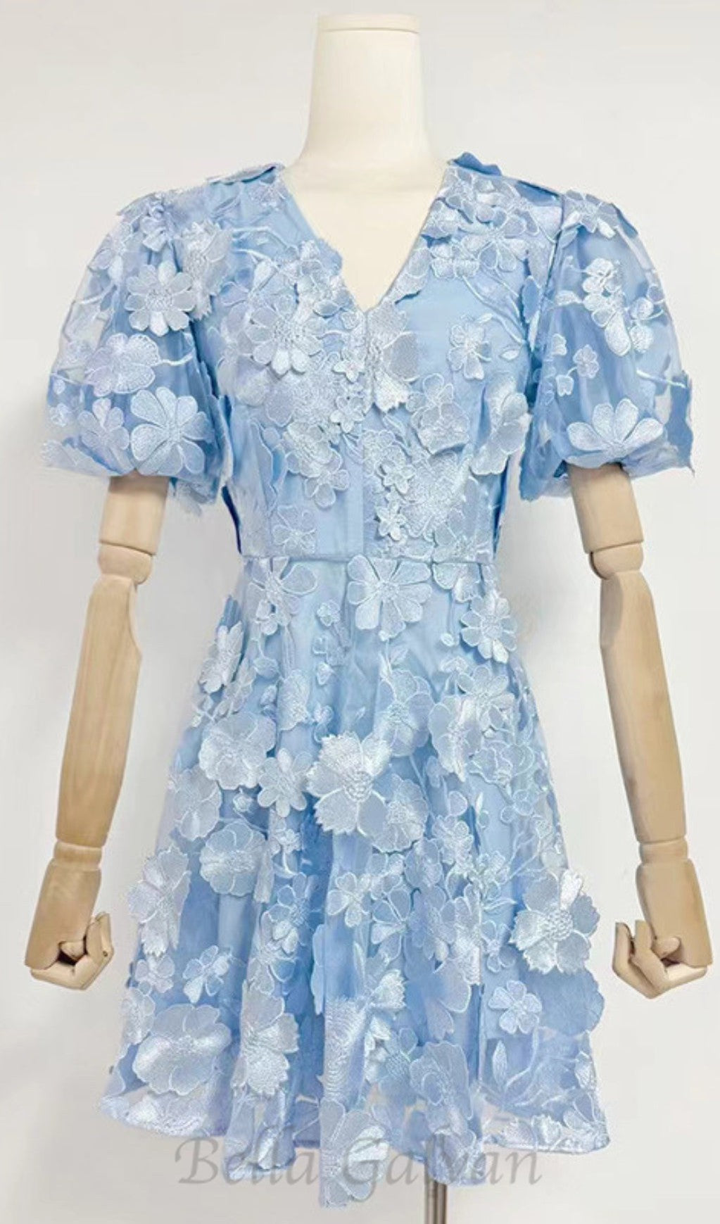 Flowering Girl Women CHAYAN FLOWER EMBROIDERY MINI DRESS