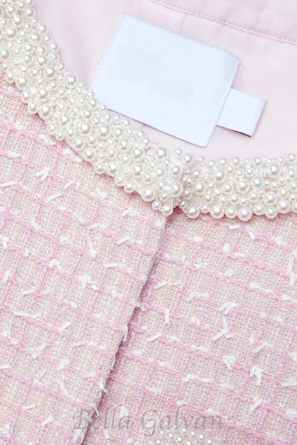 Flowering Girl Women Pink Boucle Pearl Trim Jacket