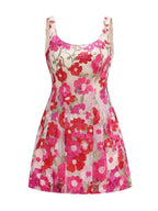 Flowering Girl Women Floral Mini Dress
