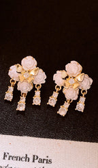 Flowering Girl Women Dysis Flower Earrings