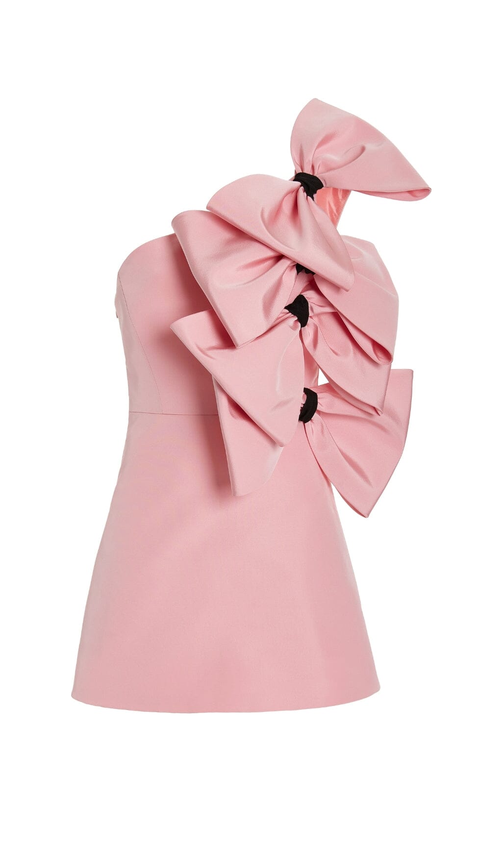 Flowering Girl Women Bow-Detailed Silk Mini Dress In Pink