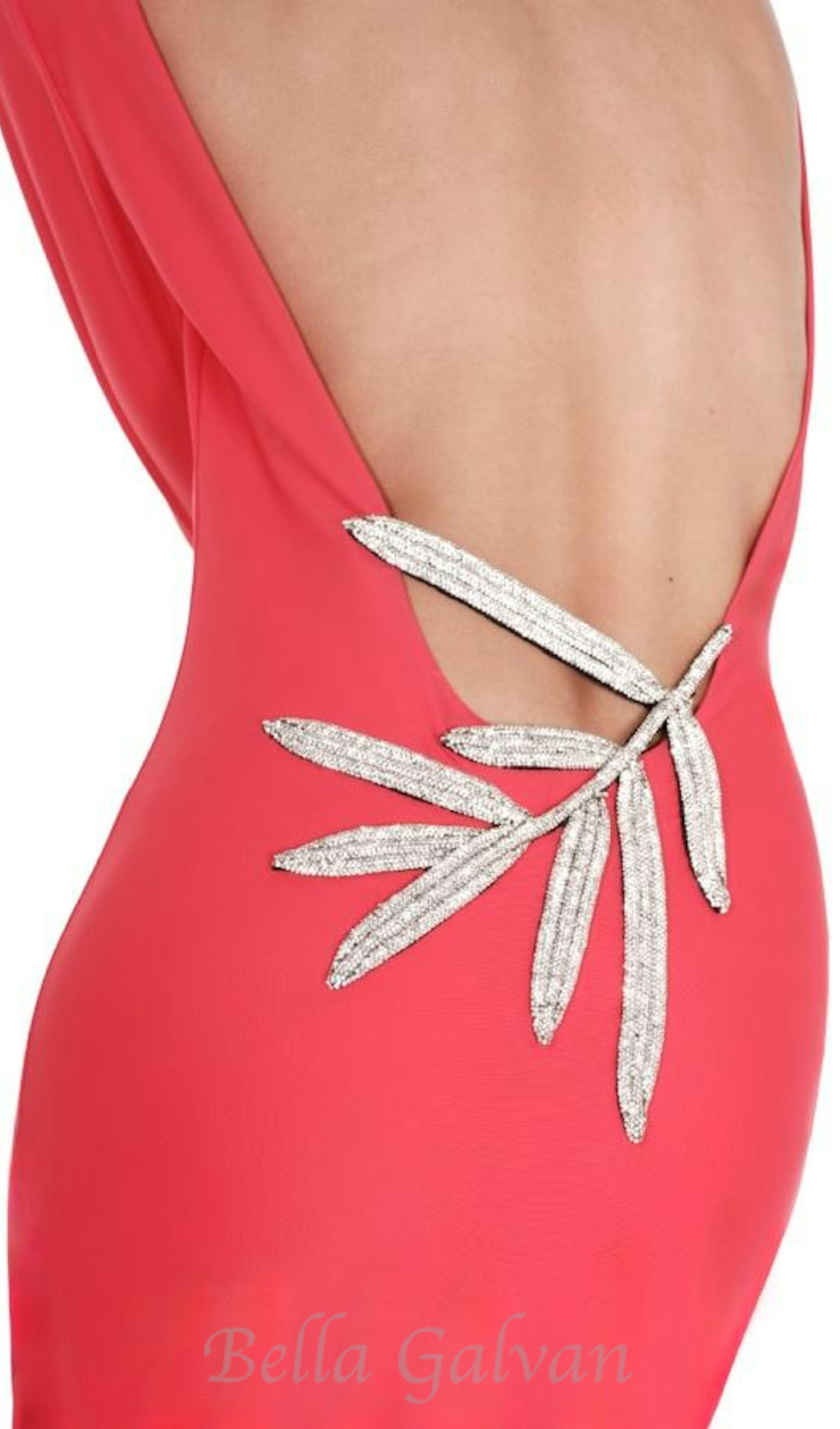 Flowering Girl Women Candice long sleeve backless maxi Dress in red