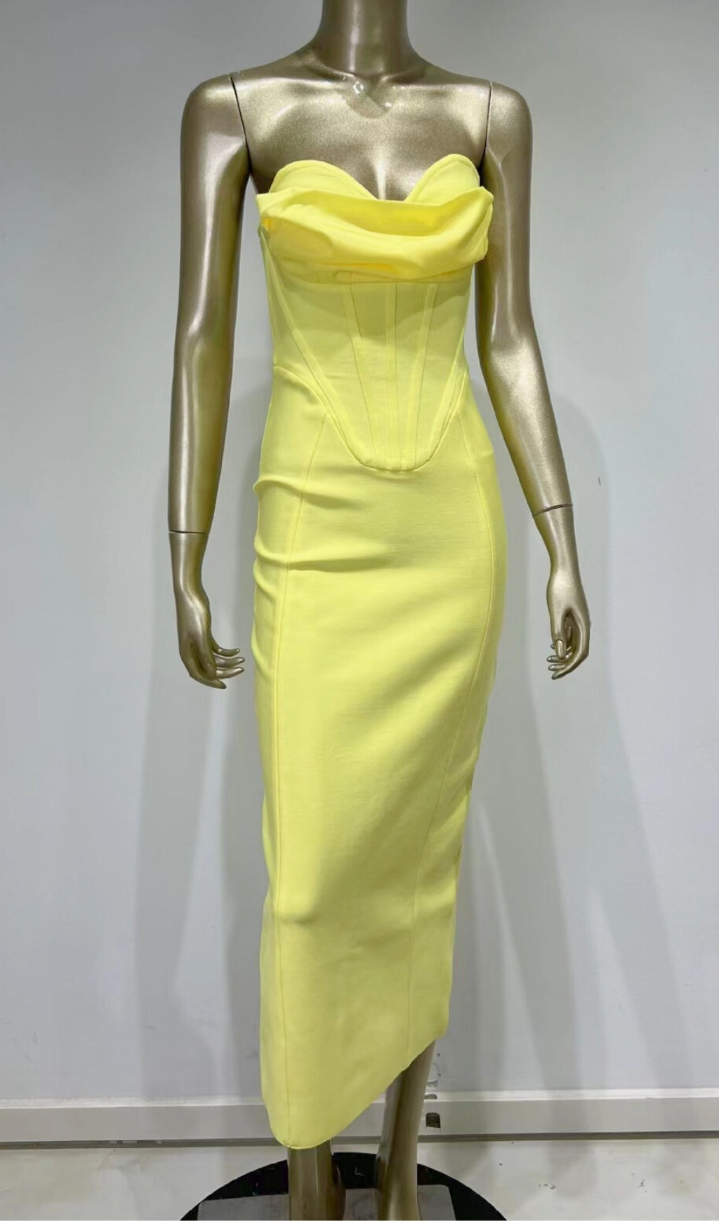 Flowering Girl Women Patchwork Strapless Bandage Dress
