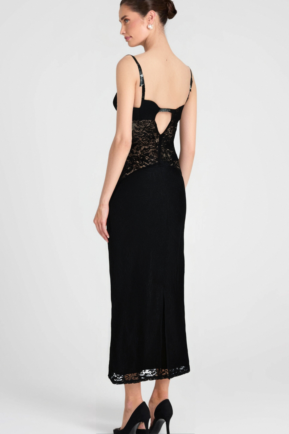 Flowering Girl Women Spaghetti Lace Maxi Dress