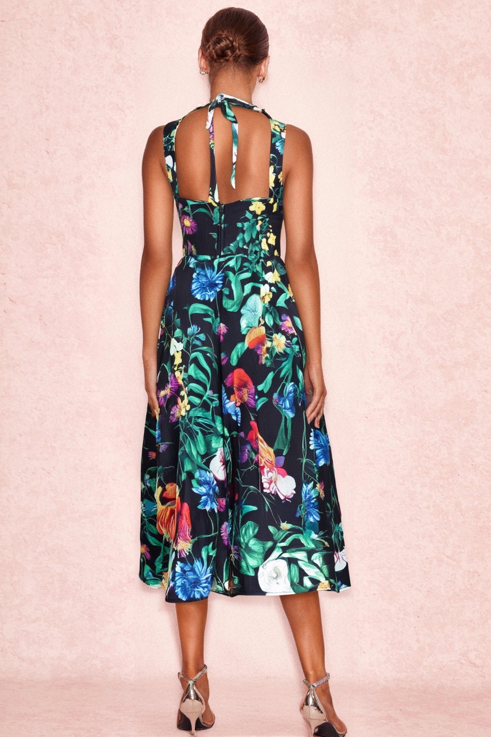 Flowering Girl Women Flower Print Two Pieces Set