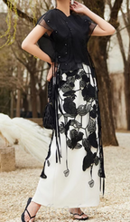 Flowering Girl Women Hollow Out Embroidery Skirt