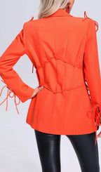 Flowering Girl Women Bowknots Blazer