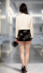 Flowering Girl Women Nerina white crystal-embellished tweed jacket