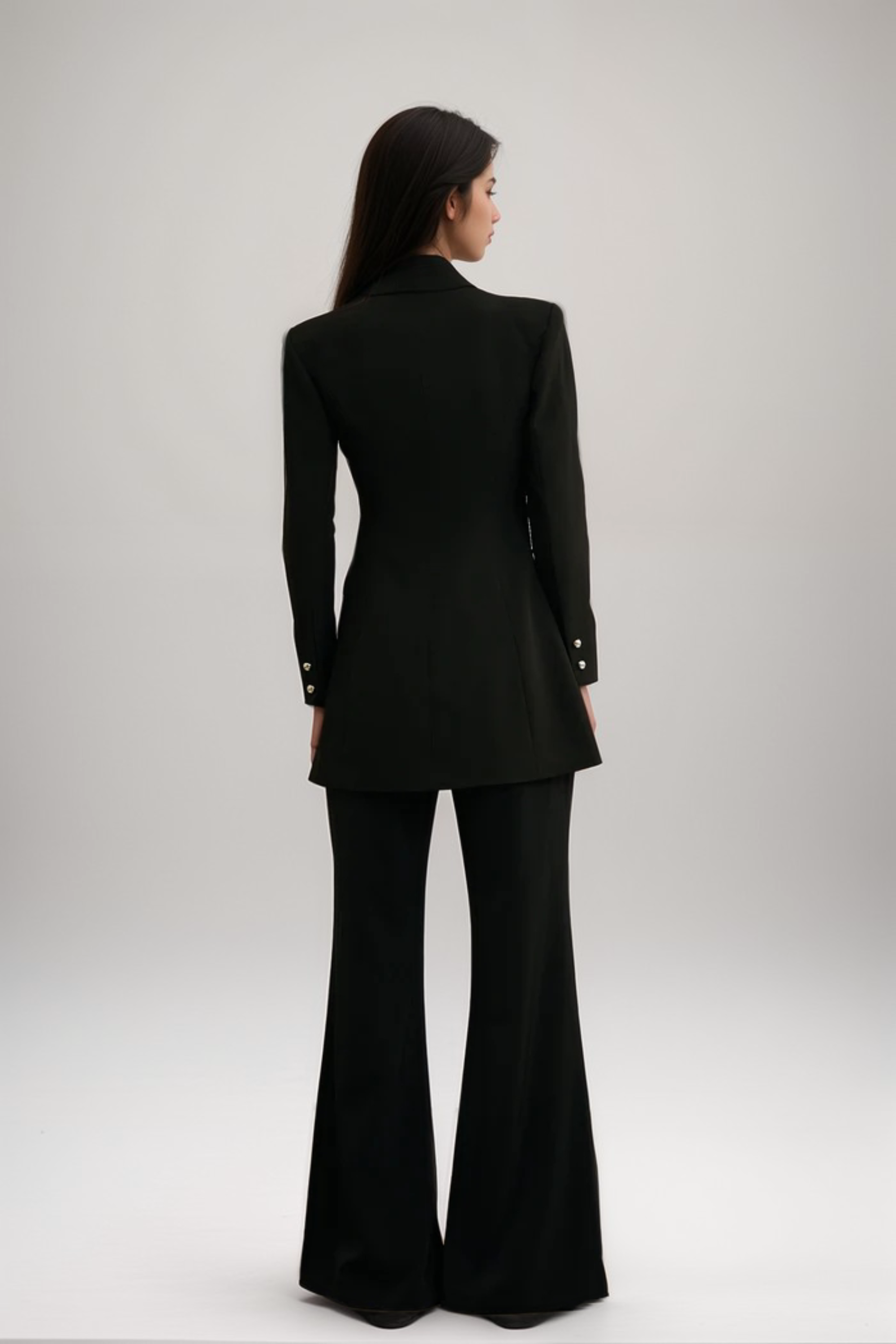 Flowering Girl Women Justine Black Bowknot Cut-Out Blazer