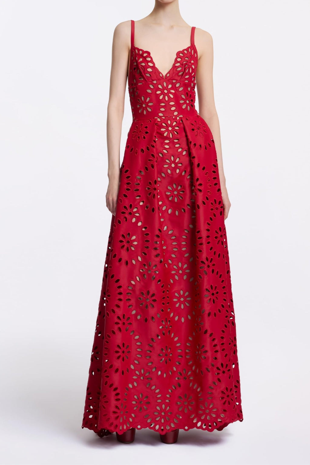 Flowering Girl Women Cutout Out Backless Maxi Dresses In Red